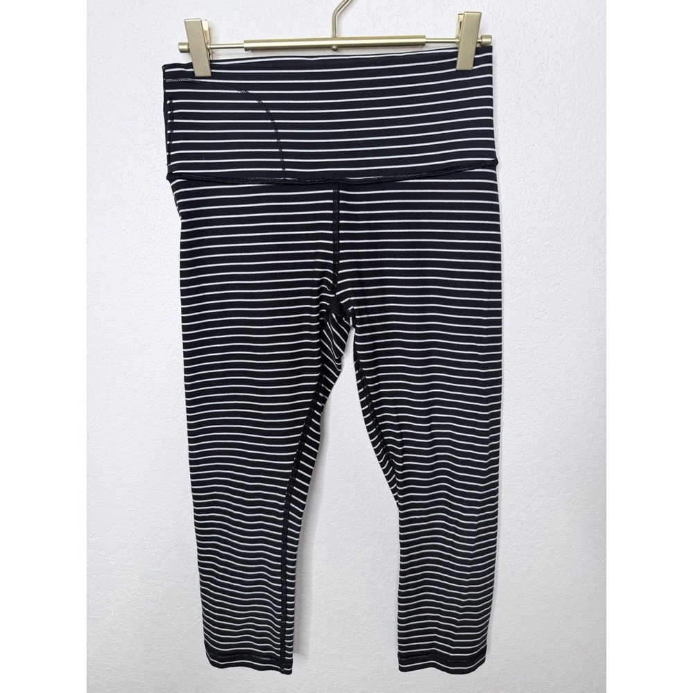 Lululemon Wunder Under Leggings Size 8 Wee‎ Stripe Yoga Athleasure